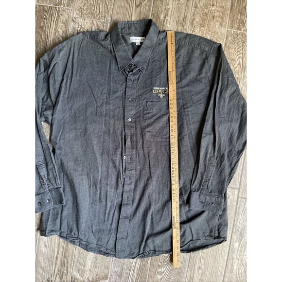 New Orleans Saints NFL Shirt Mens Size 3XL Super Bowl XLIV Long Sleeve Football - Picture 8 of 10